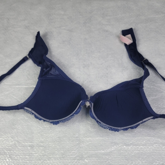 Victoria’s Secret Body by Victoria Push Up Bra Blue Gray Lace 36c - Picture 5 of 6